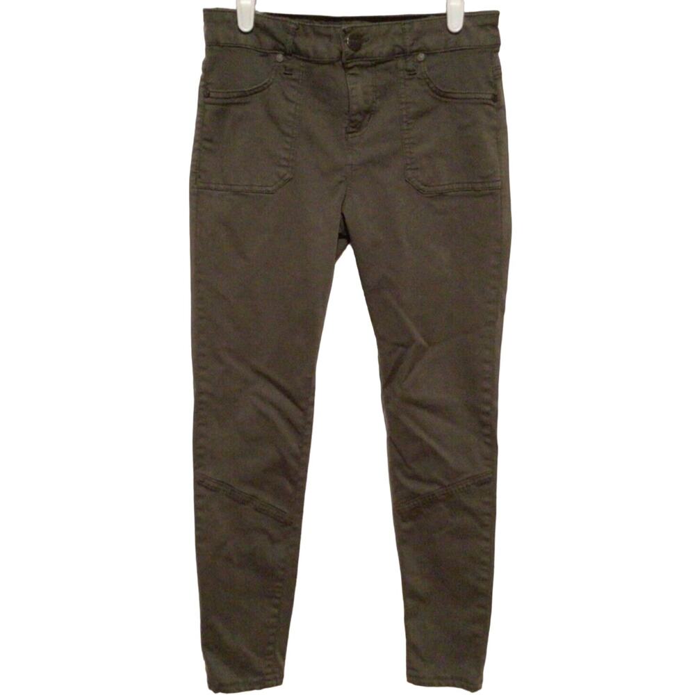 Lola Rae Women's Olive Green Skinny Stretch Pants Size 26 Casual Stylish Fit